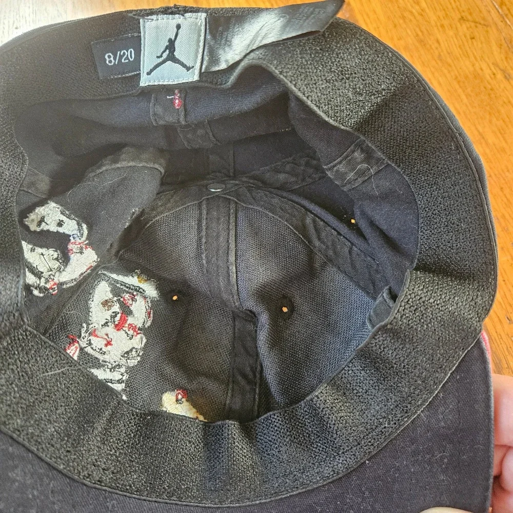 Jordan Black Hat Cap‎ Embroidered Sneakers Shoes Jumpman Logo Adult Size
